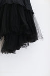 Marc Le Bihan Knitted Frill Tulle Dress Collection Two-layer Tulle French Handmade MLB-2104-HEI Black 2104